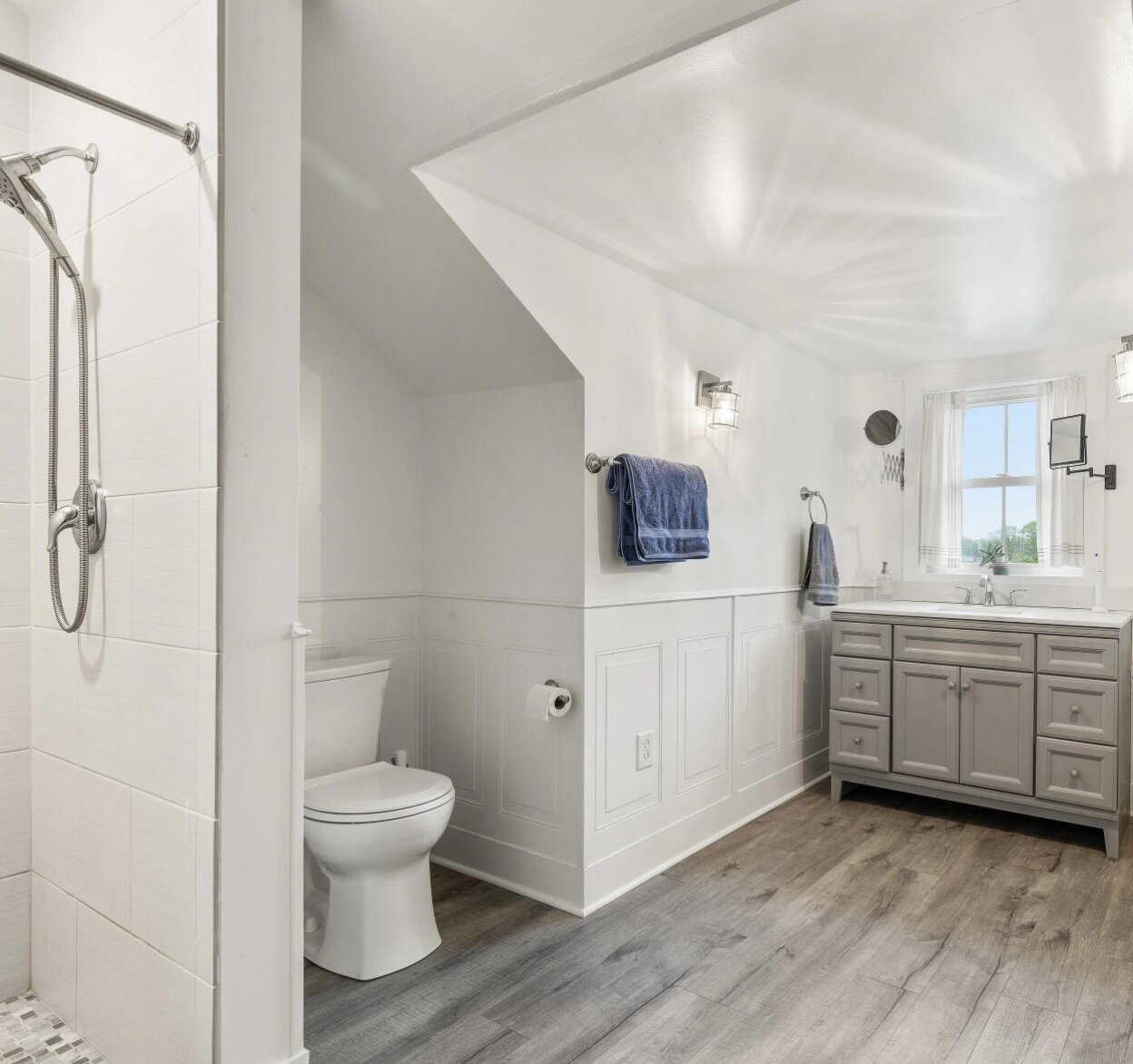Bright bathroom in a Hope to Haven home